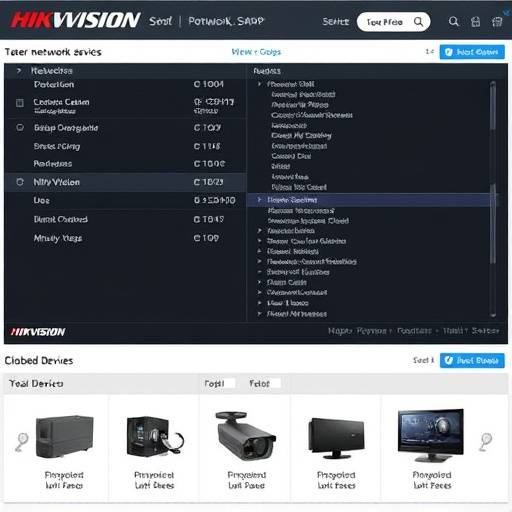 Screenshot of Hikvision SADP showing network devices.